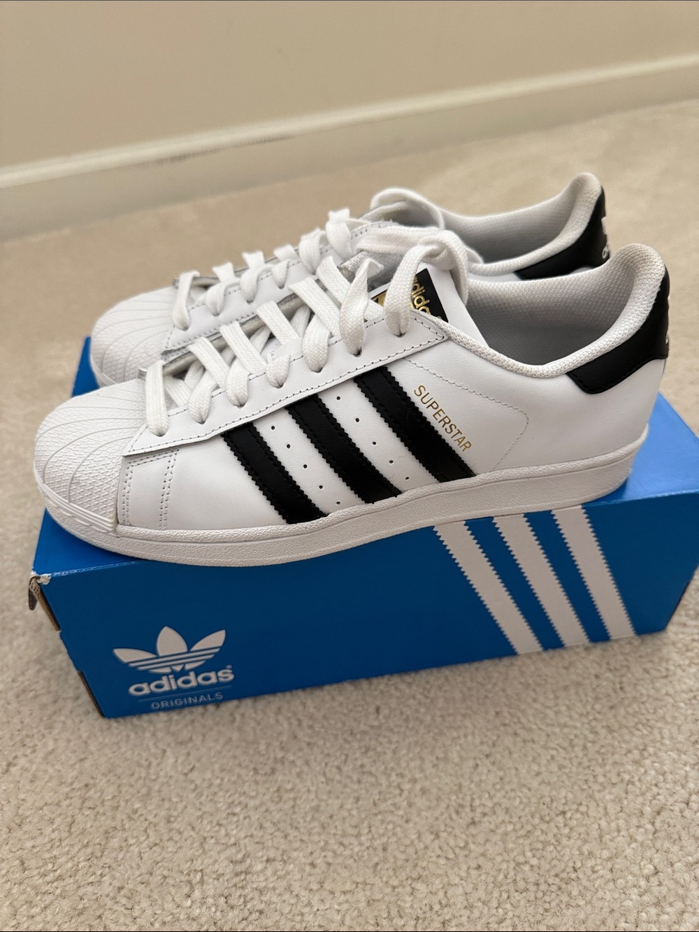adidas Superstar Sneakers - White and Black